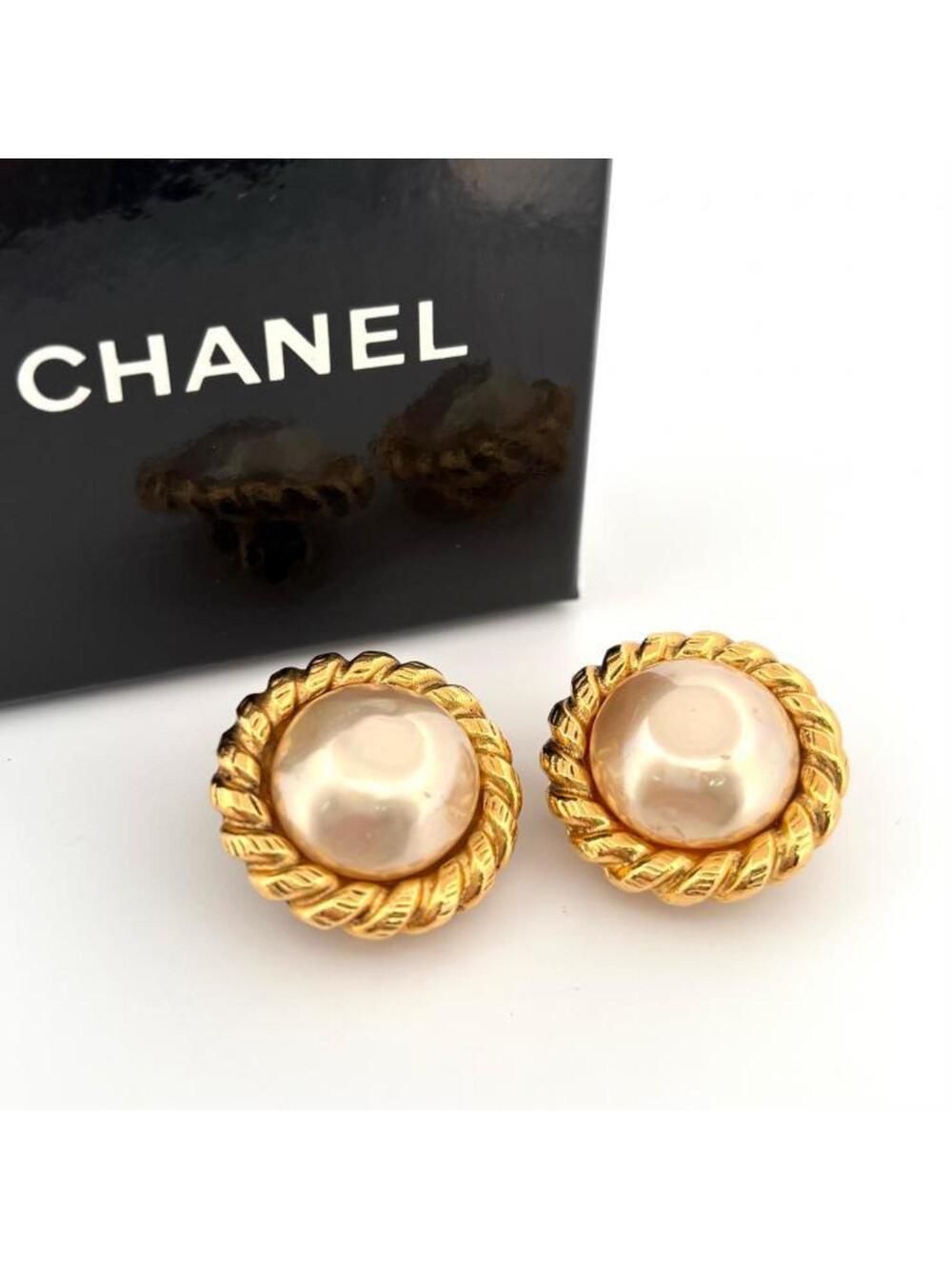 Chanel Vintage Earrings Pearl #234098C47B